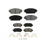 Front Rear Semi-Metallic Brake Pads Kit For 2016-2018 Mazda CX-3 KSM-100217