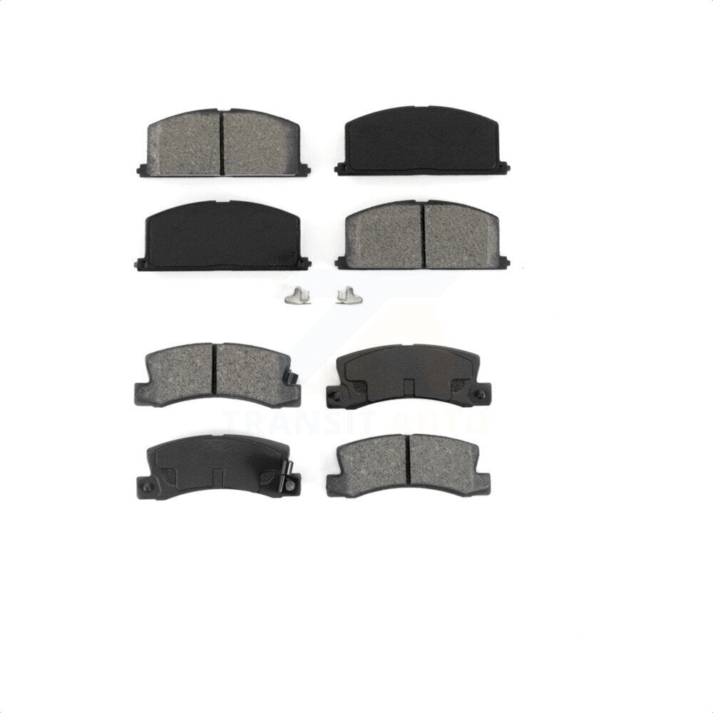 Front Rear Semi-Metallic Brake Pads Kit For Toyota Corolla Celica Geo Prizm Chevrolet Nova KSM-100227