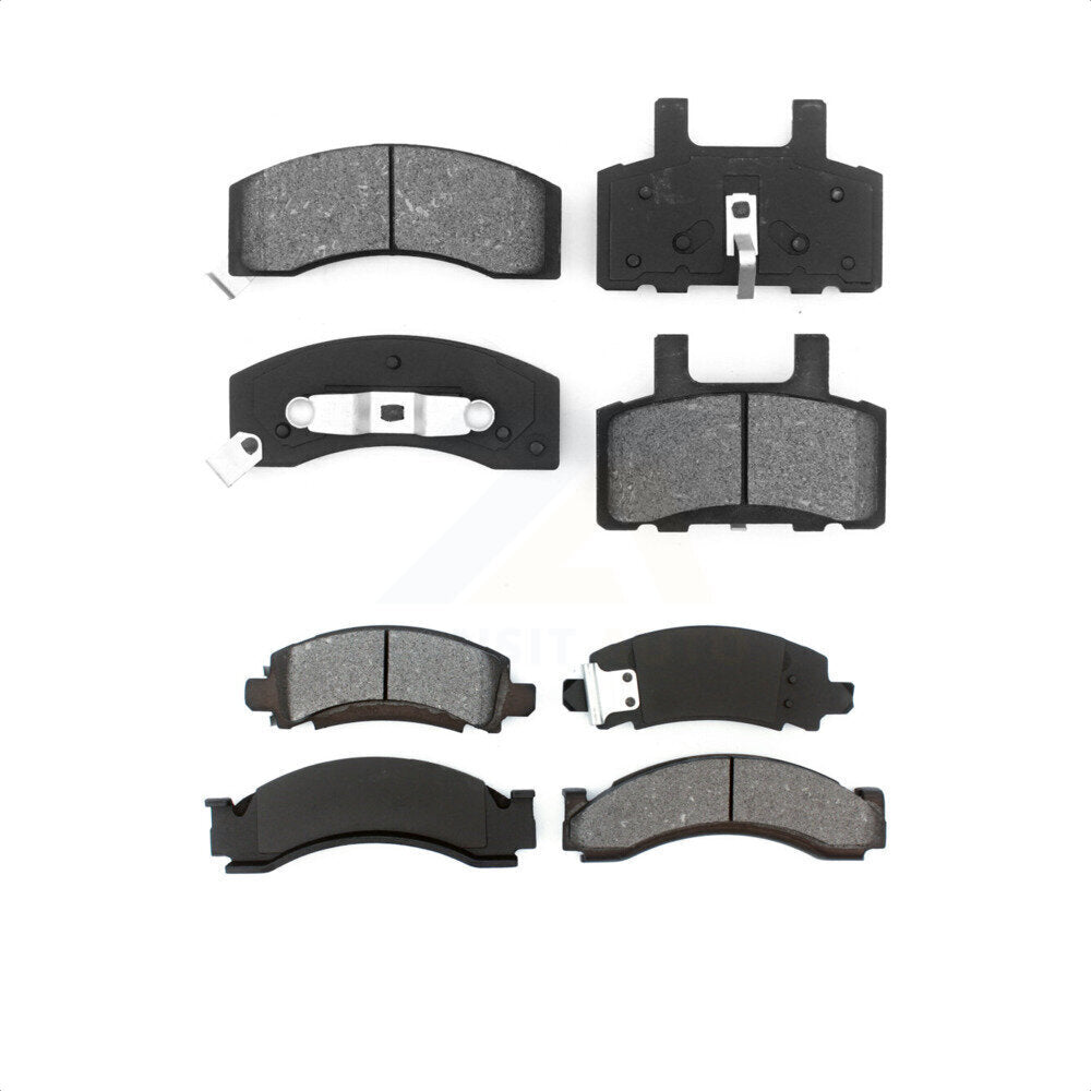Front Rear Semi-Metallic Brake Pads Kit For C3500 Chevrolet GMC K3500 C2500 K2500 Suburban R2500 KSM-100238