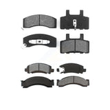 Front Rear Semi-Metallic Brake Pads Kit For C3500 Chevrolet GMC K3500 C2500 K2500 Suburban R2500 KSM-100238
