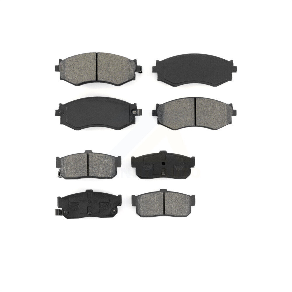 Front Rear Semi-Metallic Brake Pads Kit For Nissan Sentra Infiniti G20 INFINITI KSM-100243