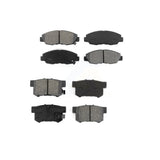 Front Rear Semi-Metallic Brake Pads Kit For Honda Accord Acura CL KSM-100244