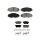 Front Rear Semi-Metallic Brake Pads Kit For Honda Civic Acura EL KSM-100245
