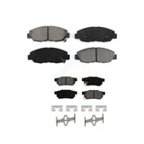 Front Rear Semi-Metallic Brake Pads Kit For Honda Civic Acura EL KSM-100245