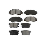 Front Rear Semi-Metallic Brake Pads Kit For Honda Accord Acura Integra Prelude Odyssey CL Legend TL RL Vigor Isuzu Oasis KSM-100253