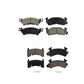 Front Rear Semi-Metallic Brake Pads Kit For Cadillac DeVille Pontiac Firebird Fleetwood Commercial Chassis KSM-100256