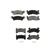 Front Rear Semi-Metallic Brake Pads Kit For Cadillac DeVille Pontiac Firebird Fleetwood Commercial Chassis KSM-100256