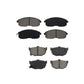 Front Rear Semi-Metallic Brake Pads Kit For 1989-1990 Nissan Maxima Disc rear brakes KSM-100287