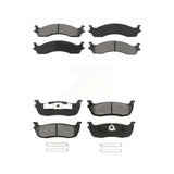 Front Rear Semi-Metallic Brake Pads Kit For Ford F-250 HD KSM-100292