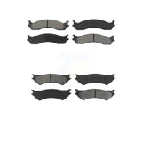 Front Rear Semi-Metallic Brake Pads Kit For Ford E-350 Super Duty E-250 Econoline Club Wagon KSM-100293