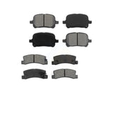 Front Rear Semi-Metallic Brake Pads Kit For Toyota Camry Lexus RX300 ES300 Solara KSM-100306