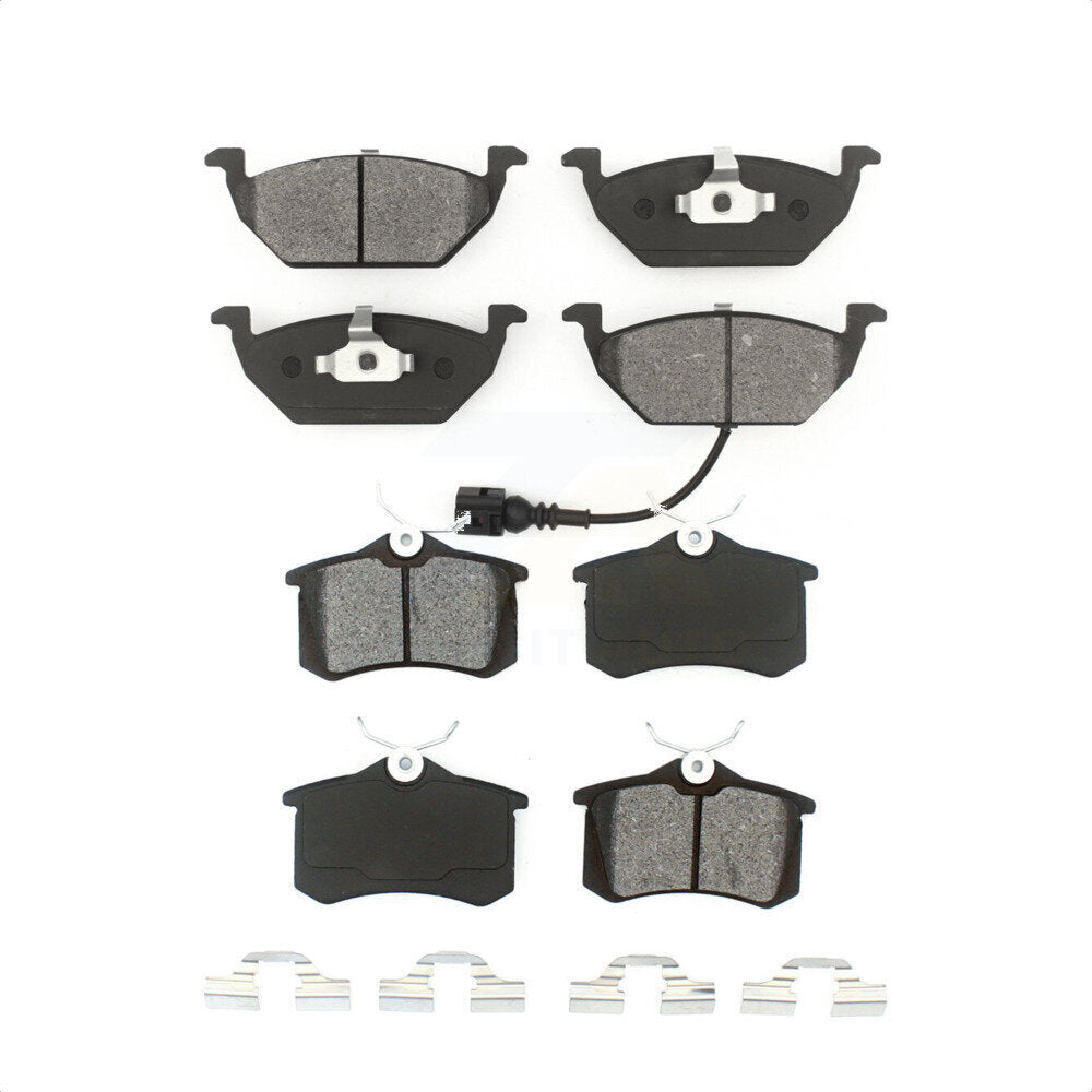 Front Rear Semi-Metallic Brake Pads Kit For Volkswagen Beetle Jetta KSM-100320