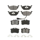 Front Rear Semi-Metallic Brake Pads Kit For Volkswagen Beetle Jetta KSM-100320
