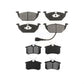 Front Rear Semi-Metallic Brake Pads Kit For Volkswagen Jetta Beetle Golf City KSM-100321
