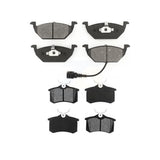 Front Rear Semi-Metallic Brake Pads Kit For Volkswagen Jetta Beetle Golf City KSM-100321