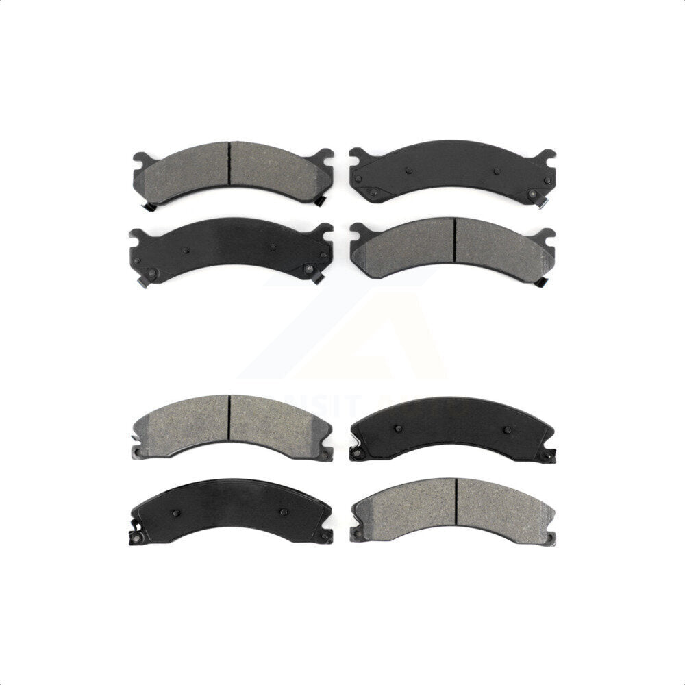 Front Rear Semi-Metallic Brake Pads Kit For Chevrolet Express 3500 GMC Savana 4500 KSM-100324