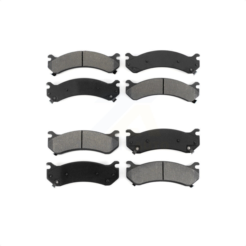 Front Rear Semi-Metallic Brake Pads Kit For Chevrolet Silverado 2500 HD GMC Sierra 3500 Hummer H2 Classic 1500 Suburban Yukon XL Avalanche KSM-100325