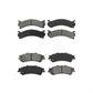 Front Rear Semi-Metallic Brake Pads Kit For Cadillac DeVille DTS Chevrolet Silverado 3500 GMC Sierra KSM-100326