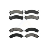 Front Rear Semi-Metallic Brake Pads Kit For 2003-2008 Chevrolet Express 3500 GMC Savana With Dual Wheels KSM-100328