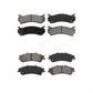 Front Rear Semi-Metallic Brake Pads Kit For Chevrolet Silverado 1500 GMC Sierra Classic Suburban Tahoe Astro Yukon XL Safari KSM-100330