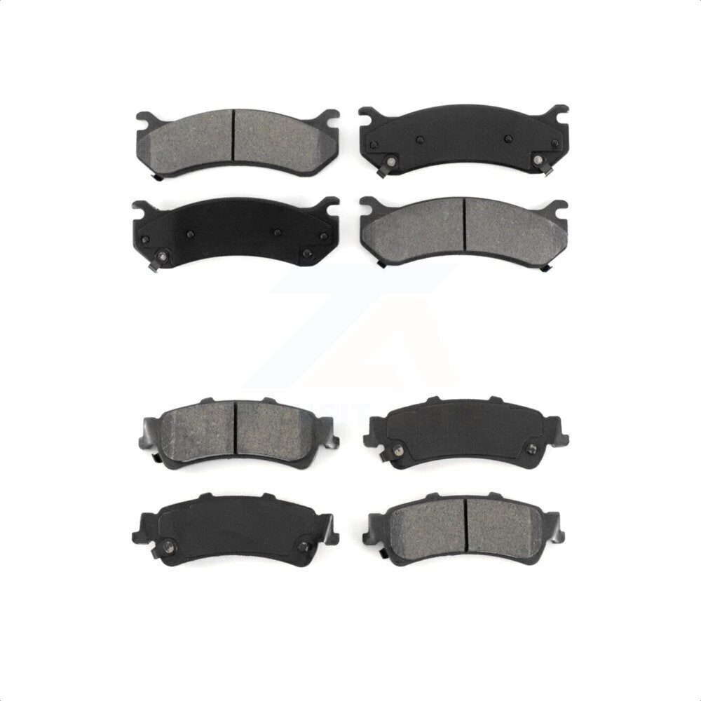 Front Rear Semi-Metallic Brake Pads Kit For Chevrolet Silverado 1500 GMC Sierra Classic Suburban Tahoe Astro Yukon XL Safari KSM-100330