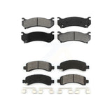 Front Rear Semi-Metallic Brake Pads Kit For 2003-2005 Chevrolet Express 2500 GMC Savana KSM-100332