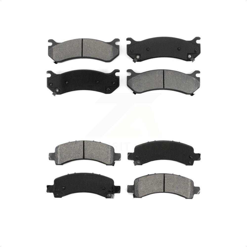 Front Rear Semi-Metallic Brake Pads Kit For Chevrolet Tahoe GMC Suburban 1500 Avalanche Yukon XL Cadillac Escalade Express Savana KSM-100333