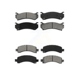 Front Rear Semi-Metallic Brake Pads Kit For Chevrolet Tahoe GMC Suburban 1500 Avalanche Yukon XL Cadillac Escalade Express Savana KSM-100333