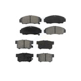 Front Rear Semi-Metallic Brake Pads Kit For Honda Accord Acura TL TSX RL CL KSM-100335