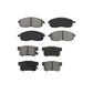 Front Rear Semi-Metallic Brake Pads Kit For Suzuki SX4 Crossover KSM-100343