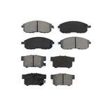 Front Rear Semi-Metallic Brake Pads Kit For Suzuki SX4 Crossover KSM-100343