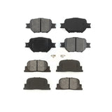 Front Rear Semi-Metallic Brake Pads Kit For 2005-2010 Scion tC KSM-100348