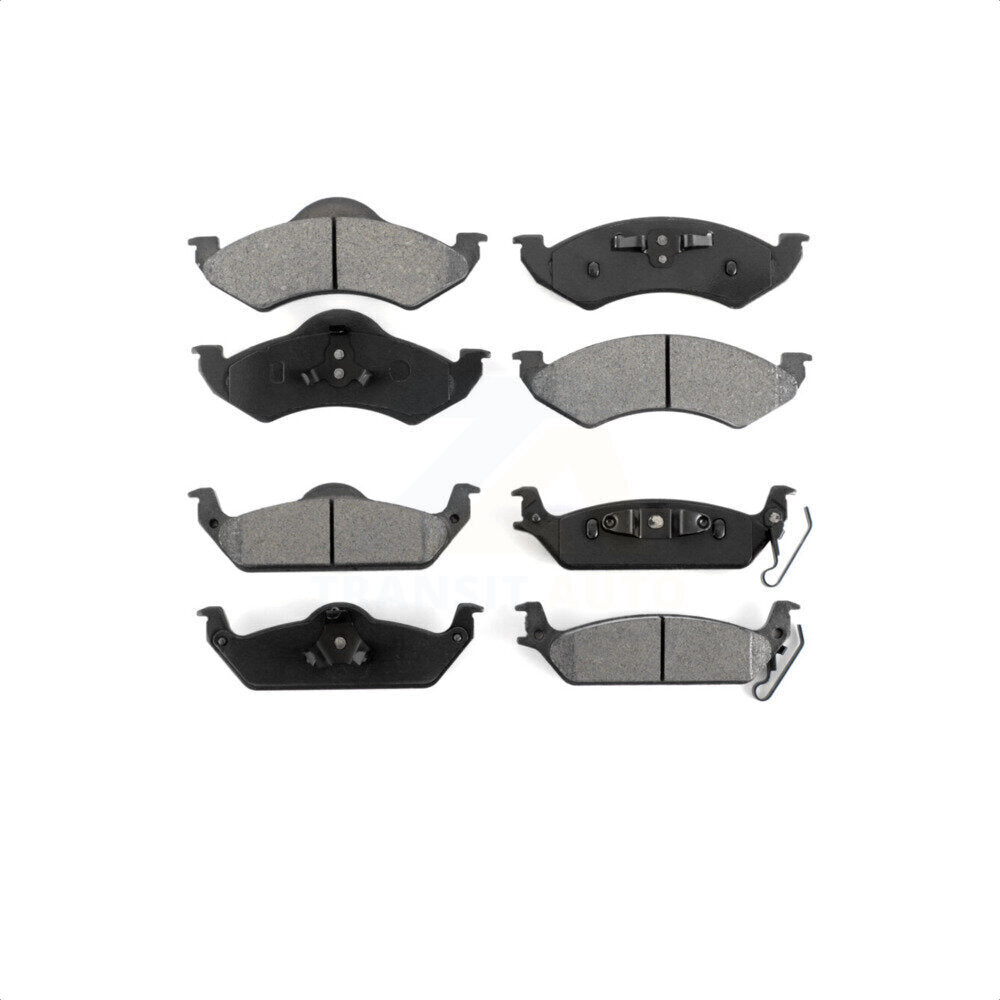 Front Rear Semi-Metallic Brake Pads Kit For 2002 Dodge Dakota KSM-100352
