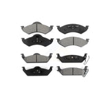 Front Rear Semi-Metallic Brake Pads Kit For 2002 Dodge Dakota KSM-100352
