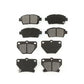 Front Rear Semi-Metallic Brake Pads Kit For 2000 Toyota Celica GT KSM-100353