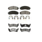 Front Rear Semi-Metallic Brake Pads Kit For Ford Explorer Sport Trac KSM-100356