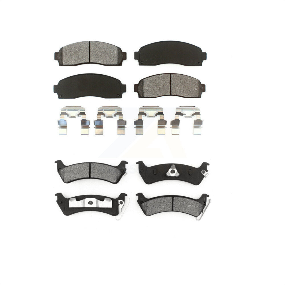 Front Rear Semi-Metallic Brake Pads Kit For Ford Explorer Sport Trac KSM-100356