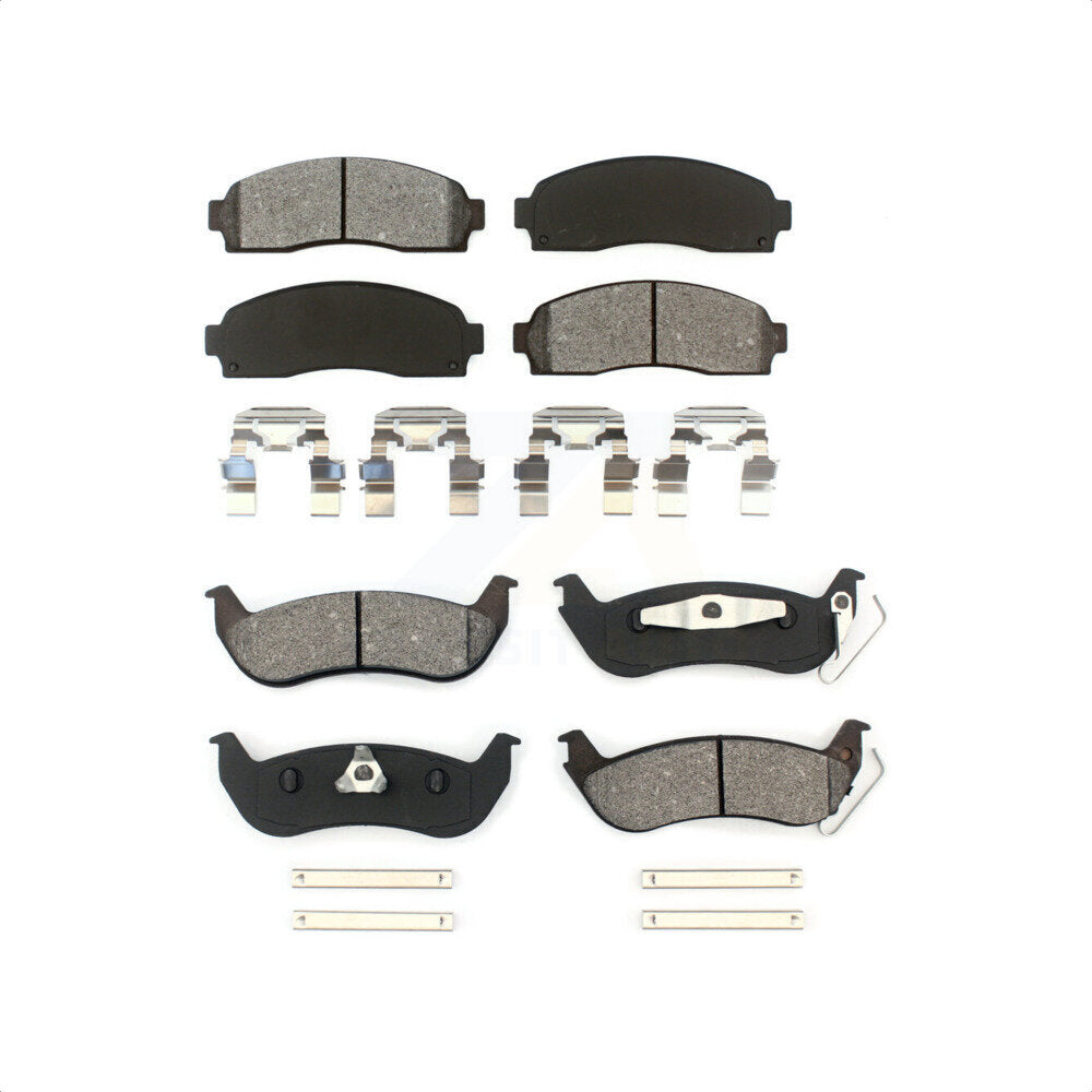Front Rear Semi-Metallic Brake Pads Kit For Ford Ranger Mazda B2300 B4000 KSM-100359