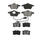 Front Rear Semi-Metallic Brake Pads Kit For Volkswagen Passat Audi A4 Quattro A6 S6 KSM-100365