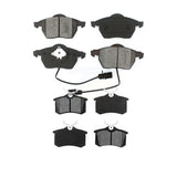 Front Rear Semi-Metallic Brake Pads Kit For Volkswagen Passat Audi A4 Quattro A6 S6 KSM-100365