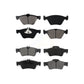 Front Rear Semi-Metallic Brake Pads Kit For Mercedes-Benz E350 E320 E300 KSM-100372