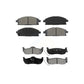 Front Rear Semi-Metallic Brake Pads Kit For 2004 Nissan Pathfinder KSM-100373