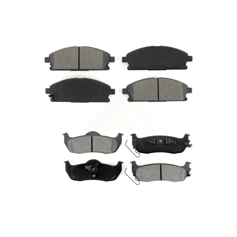 Front Rear Semi-Metallic Brake Pads Kit For 2004 Nissan Pathfinder KSM-100373