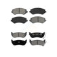 Front Rear Semi-Metallic Brake Pads Kit For 2003-2007 Jeep Liberty KSM-100377