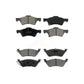 Front Rear Semi-Metallic Brake Pads Kit For Dodge Grand Caravan Chrysler Town & Country Voyager KSM-100378
