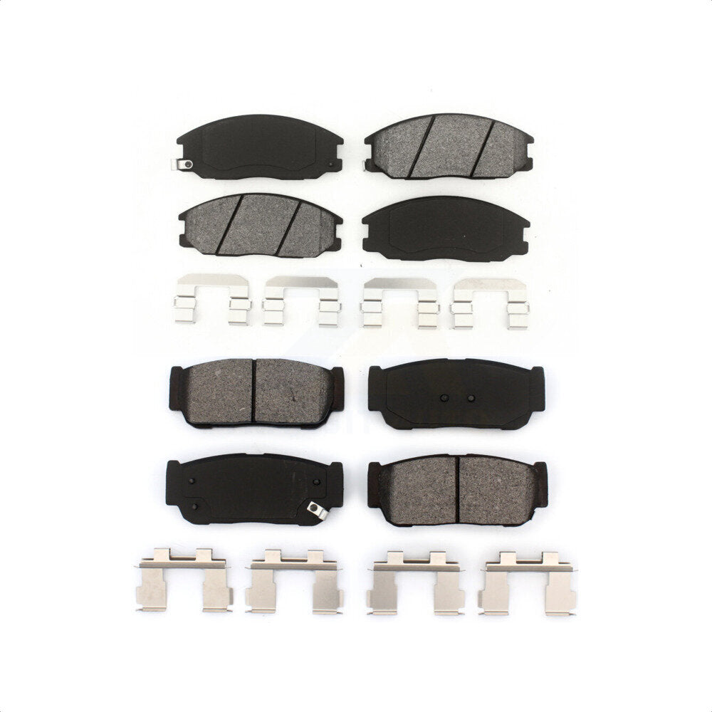 Front Rear Semi-Metallic Brake Pads Kit For 2003-2009 Kia Sorento KSM-100380