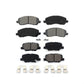 Front Rear Semi-Metallic Brake Pads Kit For Mitsubishi Outlander Sport RVR KSM-100382