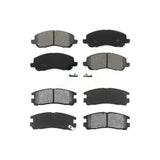 Front Rear Semi-Metallic Brake Pads Kit For Mitsubishi Galant Eclipse Chrysler Sebring Dodge Stratus KSM-100383