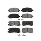 Front Rear Semi-Metallic Brake Pads Kit For Jeep Patriot Compass Chrysler Dodge Avenger Mitsubishi Sebring 200 Lancer Outlander Sport RVR KSM-100384