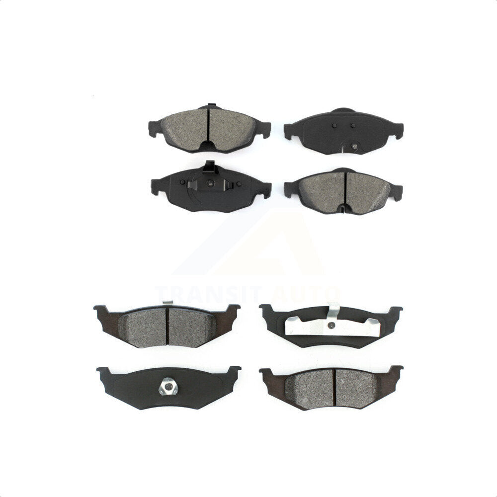 Front Rear Semi-Metallic Brake Pads Kit For Chrysler Sebring Dodge Stratus KSM-100386